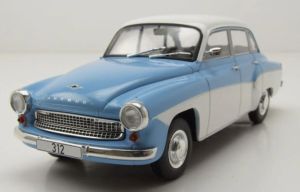 WBXWB124242 - WARTBURG 312 1965 Lichtblauw en wit