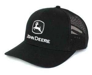 1308-3345-BK - Zwarte pet met mesh achterkant JOHN DEERE