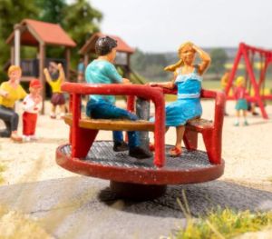 NOC13403 - Kindercarrousel met microbeweging - 5 x 5 x 5,4 cm