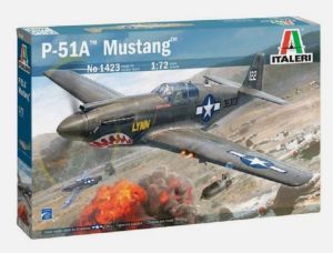 ITA1423 - MUSTANG P-51A Militair vliegtuig om te monteren en te beschilderen