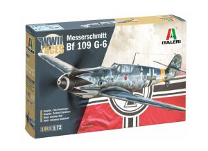 ITA1483 - MESSERSCHMITT BF 109 G-6 militair vliegtuig modelbouwkit (montage en schilderen vereist)