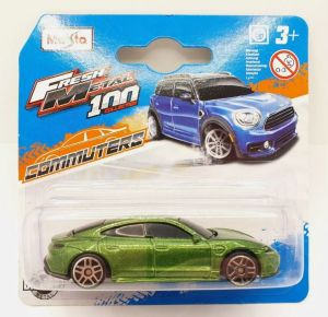 MST15044-20074 - PORSCHE Taycan turbo S metallic groen in blisterverpakking