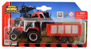 MST15590-C - MASSEY FERGUSON 8S.265 met aanhangwagen (blisterverpakking)