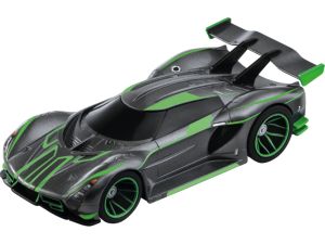 CARRERA15817084-A - Grijs-groene "Tuning" Hyper Sportwagen (wrijvingsaandrijving)