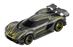 CARRERA15817084-B - Grijs-gele "Tuning" Hyper Sportwagen (wrijvingsaandrijving)