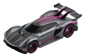 CARRERA15817084-D - Grijs-roze "Tuning" Hyper Sportwagen (wrijvingsaandrijving)