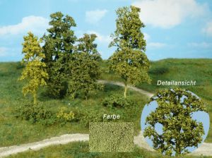 HEK1672 - 15 Bomen en struiken in natuurlijke vezels - donkergroen
