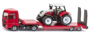SIK1764 - MAN Lkw 4x2 met dieplader en STEYR CVT 6230