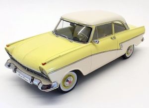 KKS180273 - FORD Taunus 17M P2 1957 Geel en wit - Beperkte oplage van 750 exemplaren.