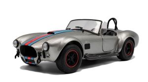 SOL1804913 - SHELBY Cobra 427 MKII Solido Works M Racing 1965 Zilver