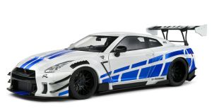 SOL1805816 - NISSAN GT-R W / Liberty Walk Body Kit 2.0 2024 Wit met blauwe strepen