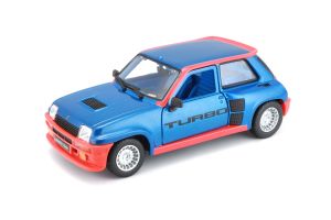 BUR21088 - RENAULT 5 Turbo 1982 Blauw en rood