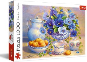 TRF10466 - Puzzel 1000 stukjes Het blauwe boeket