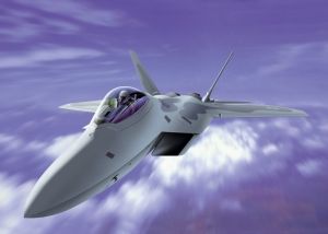 ITA1207 - Bouw en schilder F-22 Raptor straaljager
