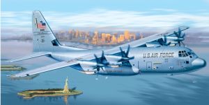 ITA1255 - Vliegtuig C-130 J HERCULES PRM EDITION om in elkaar te zetten en te schilderen