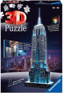 RAV125661 - Empire State Building verlichte 3D-puzzel van 216 stukjes
