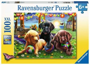 RAV128860 - 100 Stuk Puzzel Honden Picknick