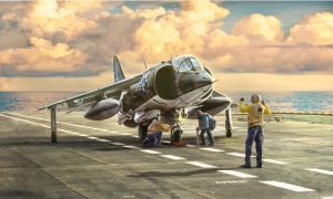 ITA1410 - AV-8A Harrier gevechtsvliegtuig om in elkaar te zetten en te schilderen