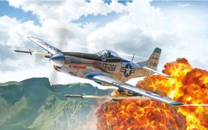 ITA1452 - Noord-Amerikaans F-51D Mustang Koreaans oorlogsvliegtuig om te monteren en te schilderen
