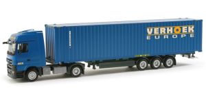 HER156325 - MERCEDES Actros LH08 met containerdrager en VERHOEK container