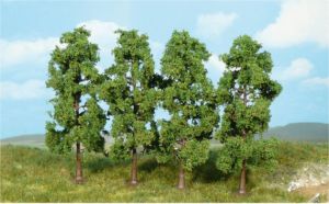 HEK1976 - Set van 4 bomen met donkergroen blad 11 cm