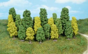 HEK1318 - Set van 20 bomen met bladeren 4-8 cm