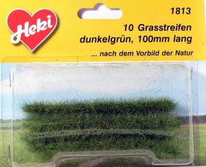HEK1813 - Pak à 10 grasstroken donkergroen 10 cm