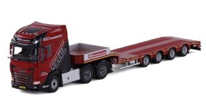 CAV20-1316 - DAF XG+ 6x4 met 4-assige uitschuifbare dieplader STE Transport