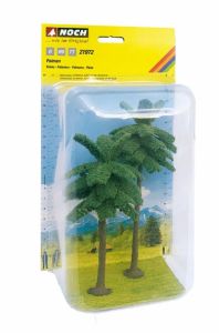 NOC21972 - 2 palmbomen, 15 en 19 cm