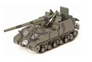 MCITY24220 - M40-tank met 155 mm kanon - 991e Veldartilleriebataljon, Duitsland, maart 1945