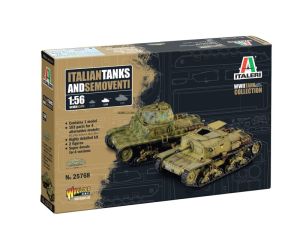 ITA25768 - Italiaanse tanks en gemotoriseerde kanonnen om te monteren en te schilderen