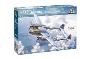 ITA2834 - LOCKHEED P-38J E.T.O. Lightning gevechtsvliegtuig om te assembleren en te schilderen