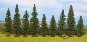 NOC25086 - 9 kerstbomen 8 tot 12 cm