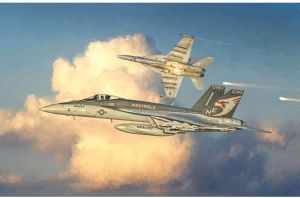 ITA2791 - F/A 18E Superhornet gevechtsvliegtuig om in elkaar te zetten en te schilderen