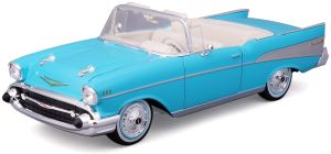 MST31476BL - Chevrolet Bel Air cabriolet 1957 blauw