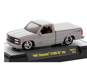 M2M-31500-MJS73 - CHEVROLET C1500 SS 454 1991 grijs in blisterverpakking