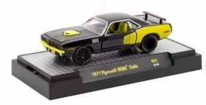 M2M-32600-81-C - PLYMOUTH HEMI Cuda 1971 zwart en geel