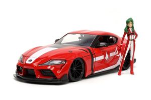 JAD33679 - TOYOTA Supra 2020 con figura rossa di Miriya STERLING ROBOTECH