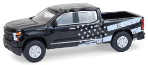 GREEN35300-F - CHEVROLET Silverado 2023 Stars Stripes-editie uit de BLUE COLLAR-serie (in blisterverpakking)