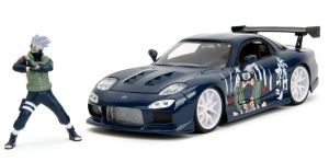 JAD35349 - 1993 MAZDA RX-7 W Blauwe NARUTO met KAKASHI Hatake-figuur