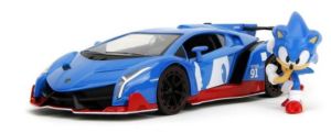JAD35433 - LAMBORGHINI Veneno blauw met SONIC beeldje