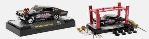 M2M-37000-67-C - DODGE Charger Gasser 1966 Zwart MODELBOUWPAKKET in blisterverpakking