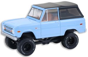 GREEN37330-F - 1972 Ford Bronco Custom SUV, blauw, uit de Barrett-Jackson-serie