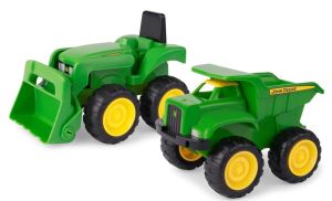 T35874 - Kipper en JOHN DEERE trekker