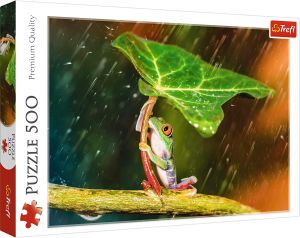 TRF37288 - Puzzel 500 stukjes De kikker in de regen