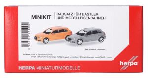 HER014090 - AUDI A3 2012 oranje en grijs - 2 delen om in elkaar te zetten
