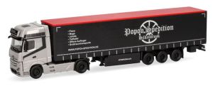 HER318891 - MERCEDES BENZ Actros L 4x2 met aanhangwagen 3 assen POPOV Spedition