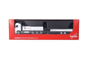 HER319119 - VOLVO FH GL 8x4 met kraan en dieplader 2 assige aanhangwagen SCHACHINGER