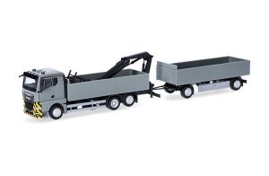 HER320825 - MAN TGX GN 6x2 kiepwagen met kraan en 1+1-assige aanhanger
