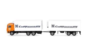 HER321167 - VOLVO F10 6x4 met laadbak en 1+2-assige aanhanger SOVTRANSAVTO